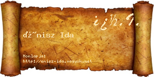Énisz Ida névjegykártya