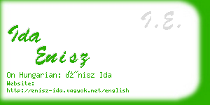 ida enisz business card